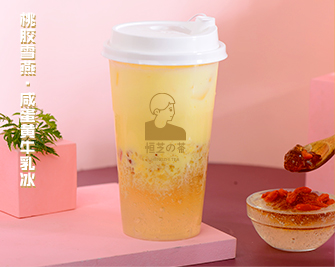 桃胶雪燕·咸蛋黄牛乳冰